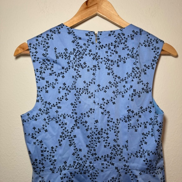 Draper James Dress Women's Size 8 Blue Floral Sleeveless Mini Preppy Southern - Picture 5 of 6